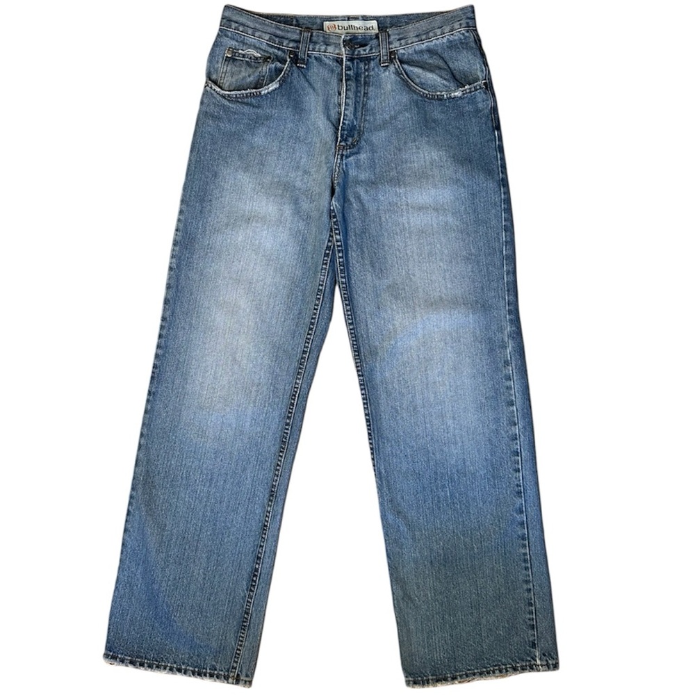 Bullhead Men's Blue Straight Leg Jeans Denim Pants Medium Wash Waist 30